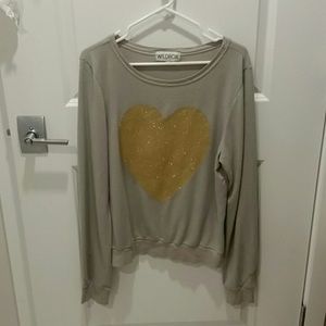 WILDFOX heart pullover